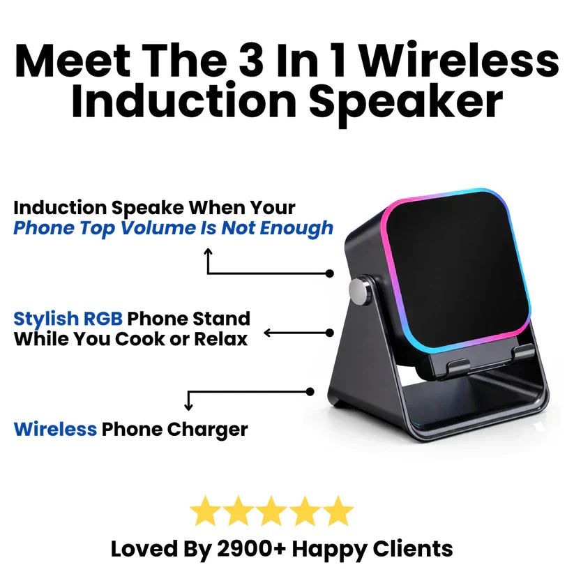 Droppzi™ 3 In 1 Phone Induction Speaker