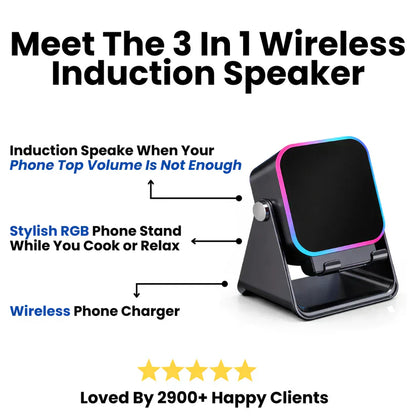 Droppzi™ 3 In 1 Phone Induction Speaker