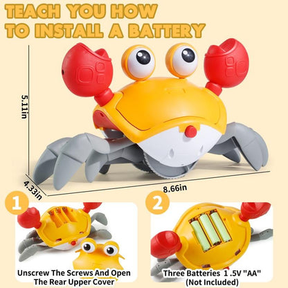 Droppzi™ Interactive Crawling Crab