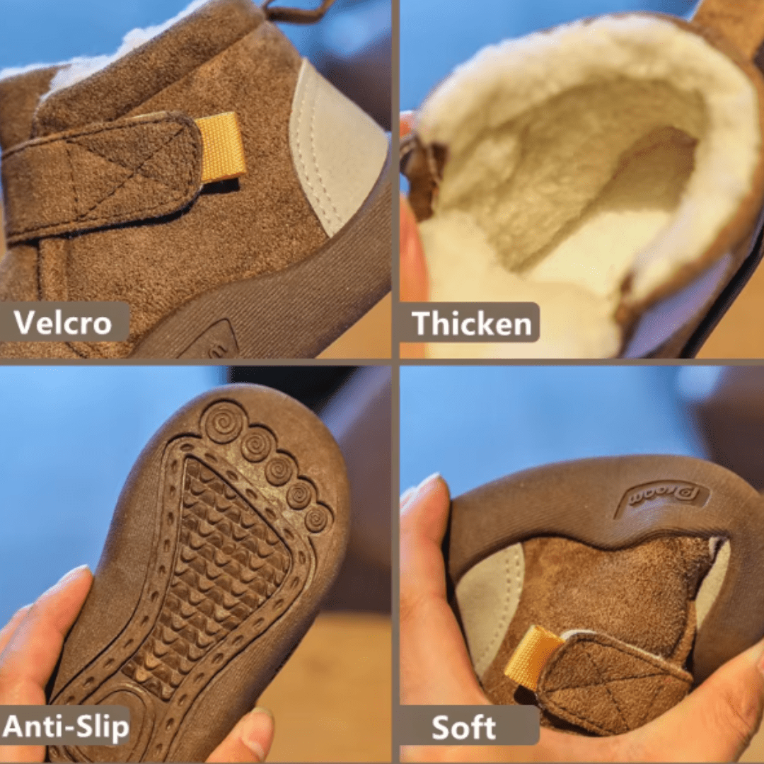 Droppzi™ Infant Winter Boots – Plush and Soft Sole Baby Snow Shoes
